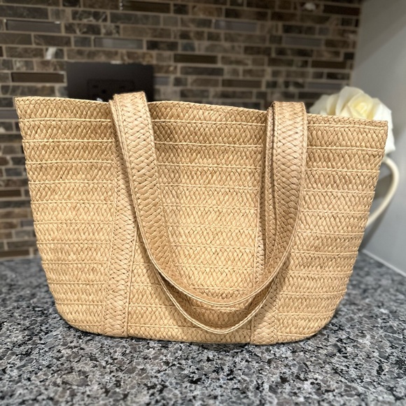 ✨NWT✨ Draper James "Everyday" Straw Shoulder Bag Resort Coastal - Picture 10 of 10